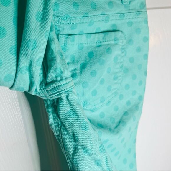 SO Polka Dot Bermuda Jean Shorts Mint Green Cotton Blend Girls 14 - Picture 7 of 7